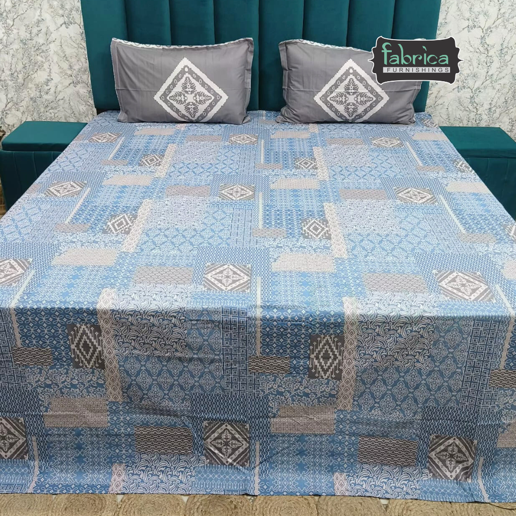 Irish printed  super king size pure cotton bedsheet