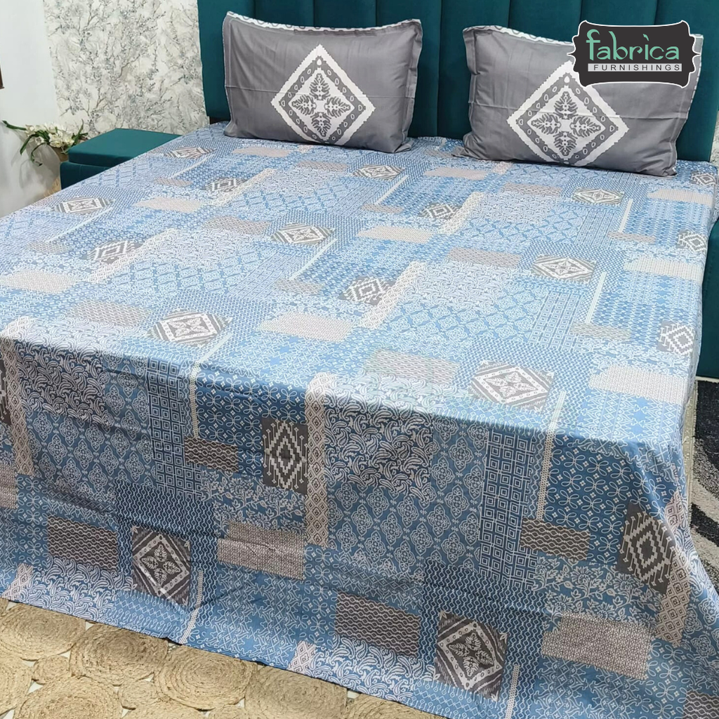 Irish printed  super king size pure cotton bedsheet