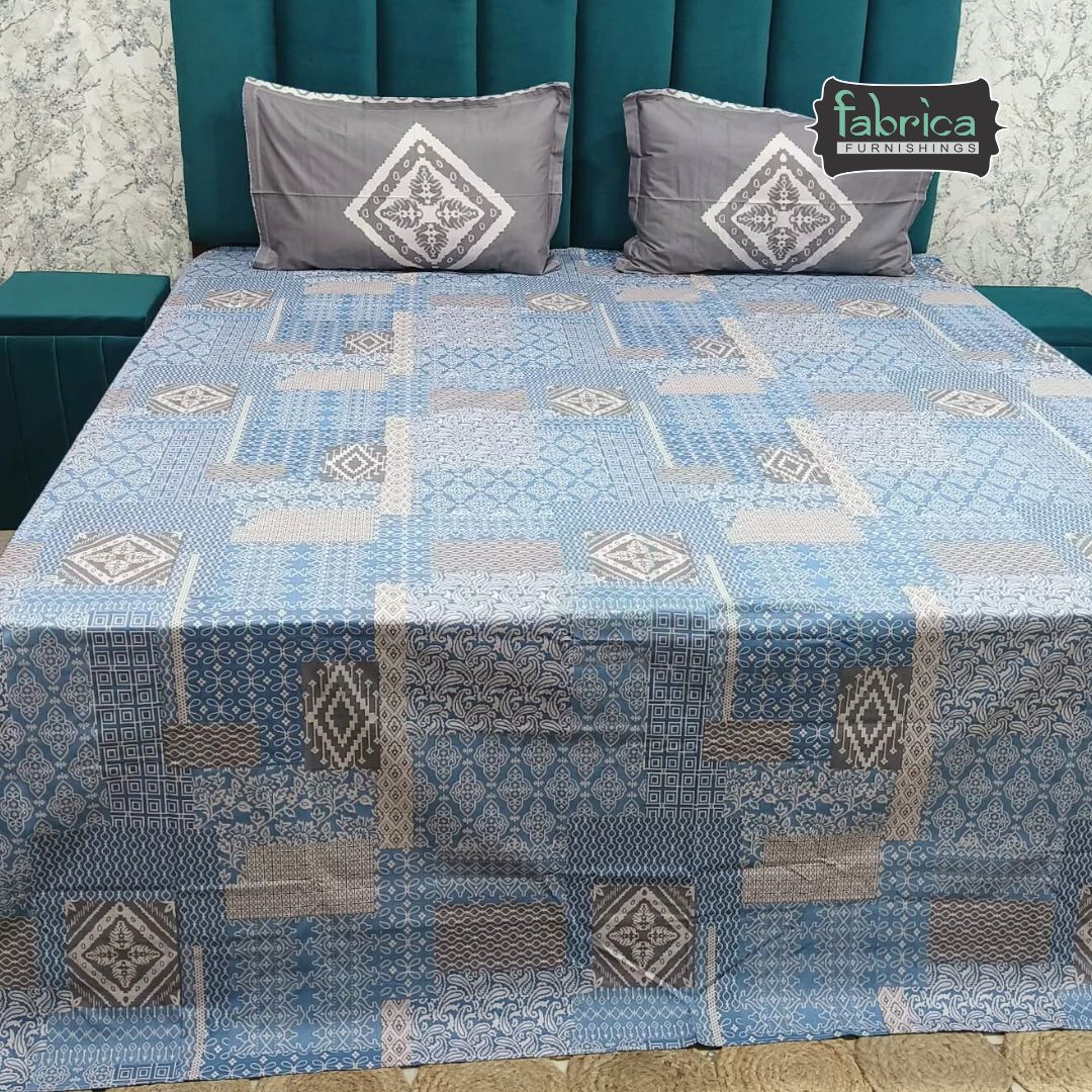 Irish printed  super king size pure cotton bedsheet