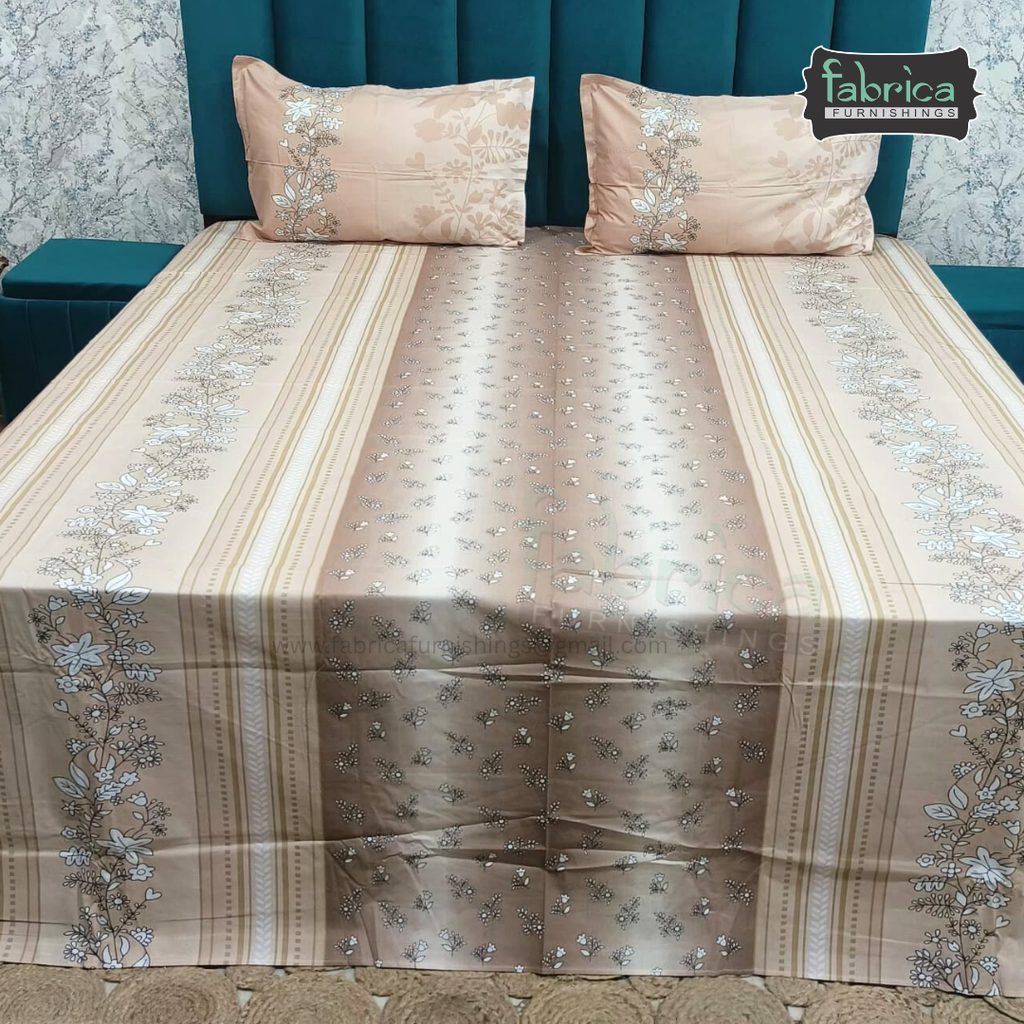 Irish printed  super king size pure cotton bedsheet