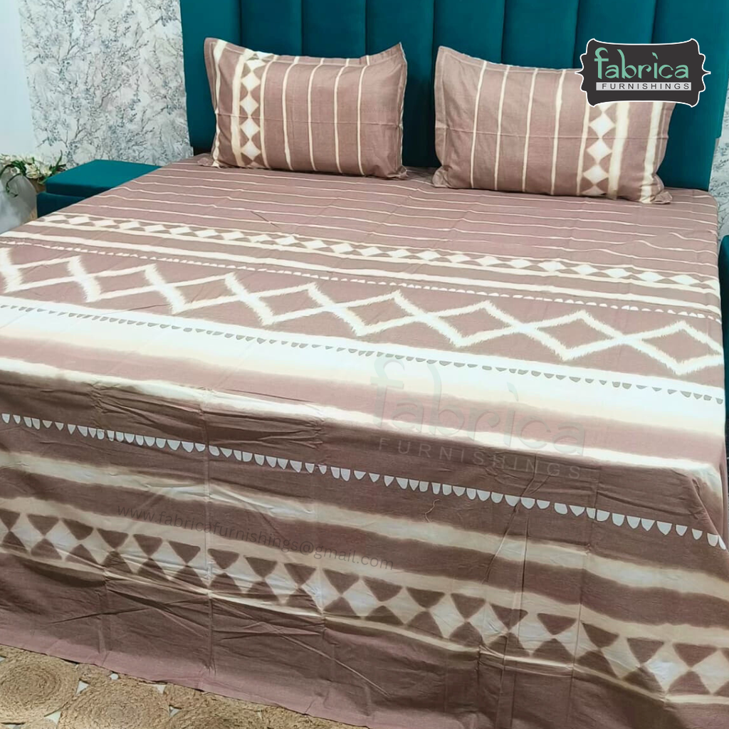 Irish printed  super king size pure cotton bedsheet