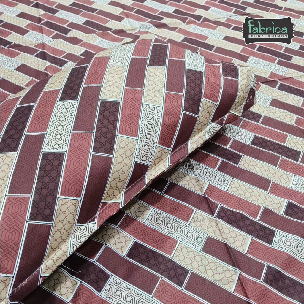 Hosta Printed Pure Cotton Single Bed Sheet