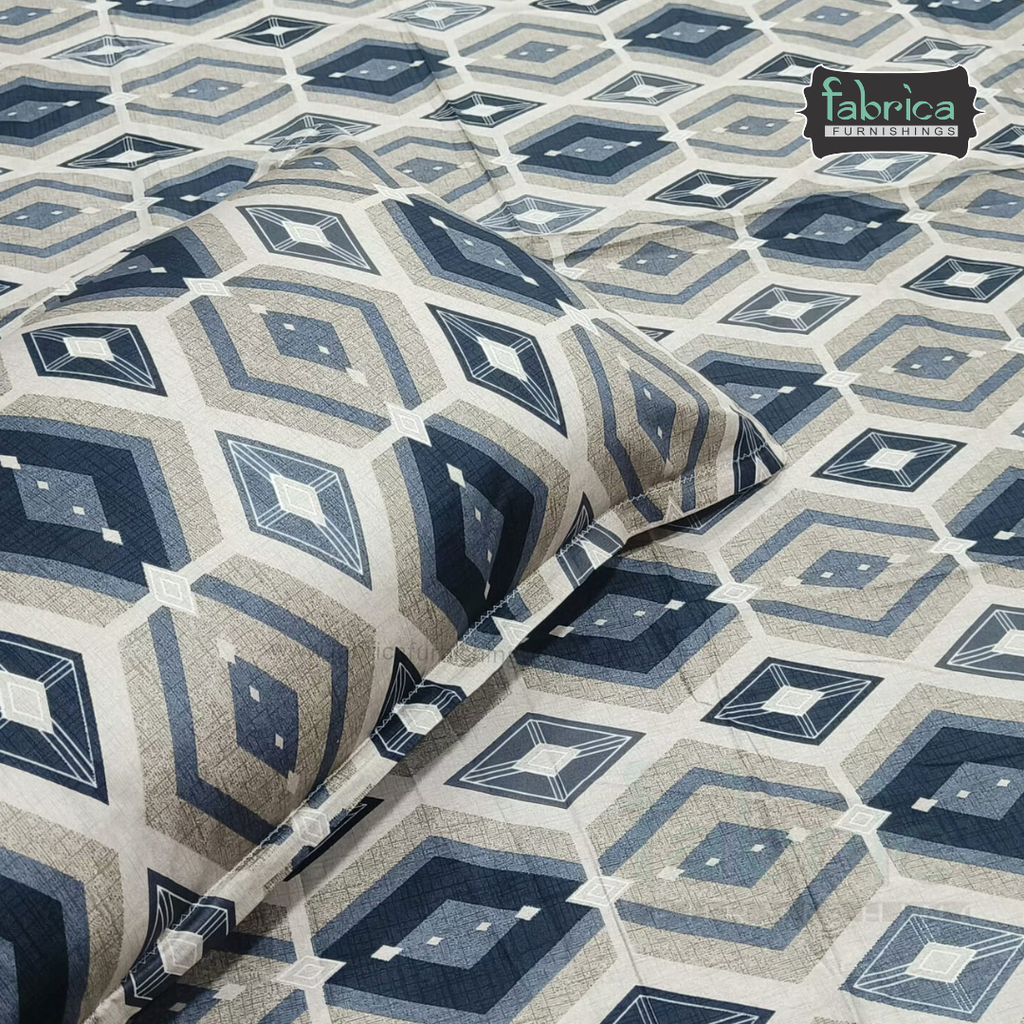 Hosta Printed Pure Cotton Single Bed Sheet