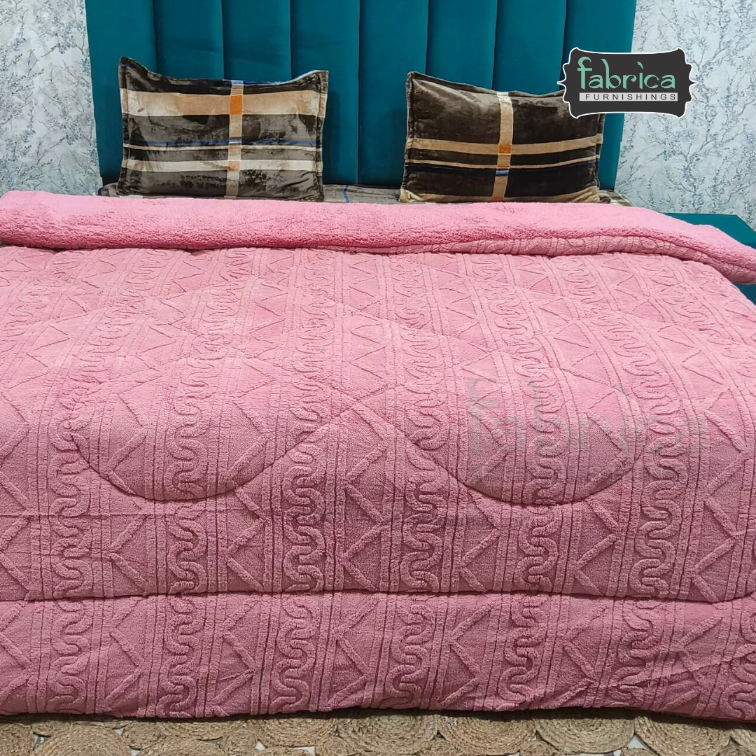 Polar Comfort King Size Solid Embossed Winter Quilts