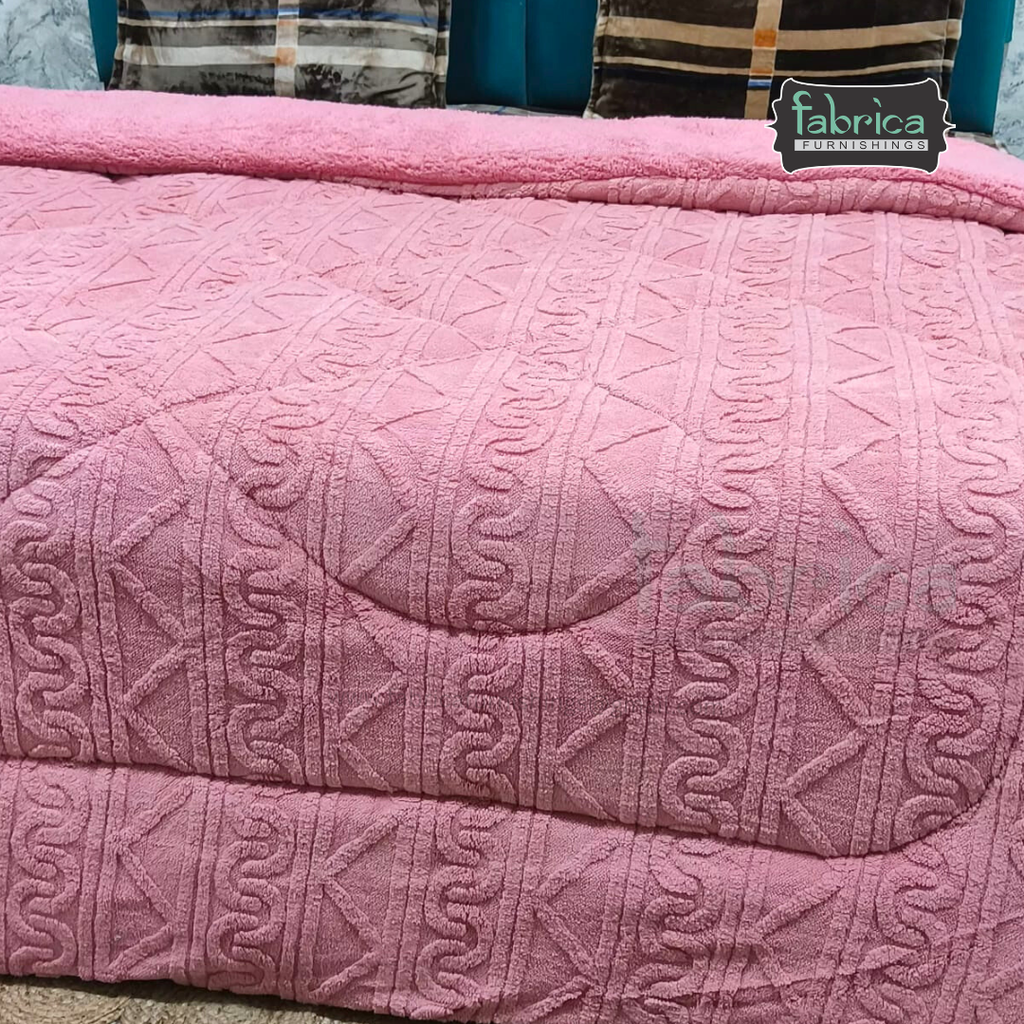Polar Comfort King Size Solid Embossed Winter Quilts