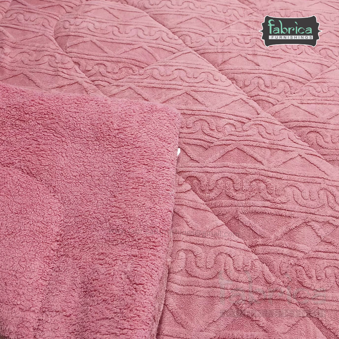 Polar Comfort King Size Solid Embossed Winter Quilts