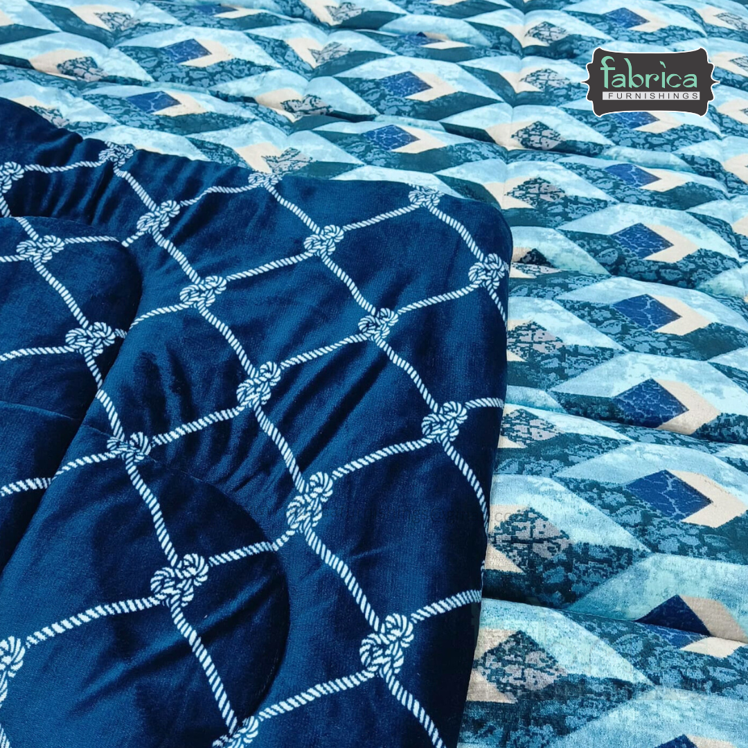 Berlin 6 pcs printed premium winter bedding set