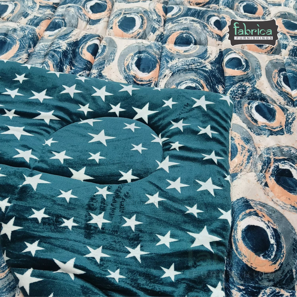 Berlin 6 pcs printed premium winter bedding set