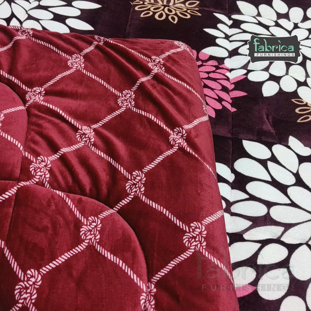 Berlin 6 pcs printed premium winter bedding set