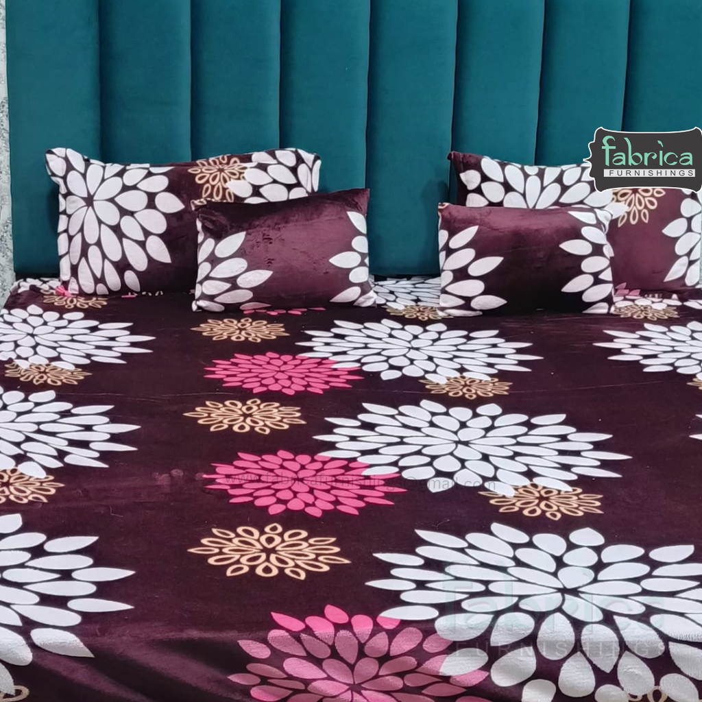 Berlin 6 pcs printed premium winter bedding set