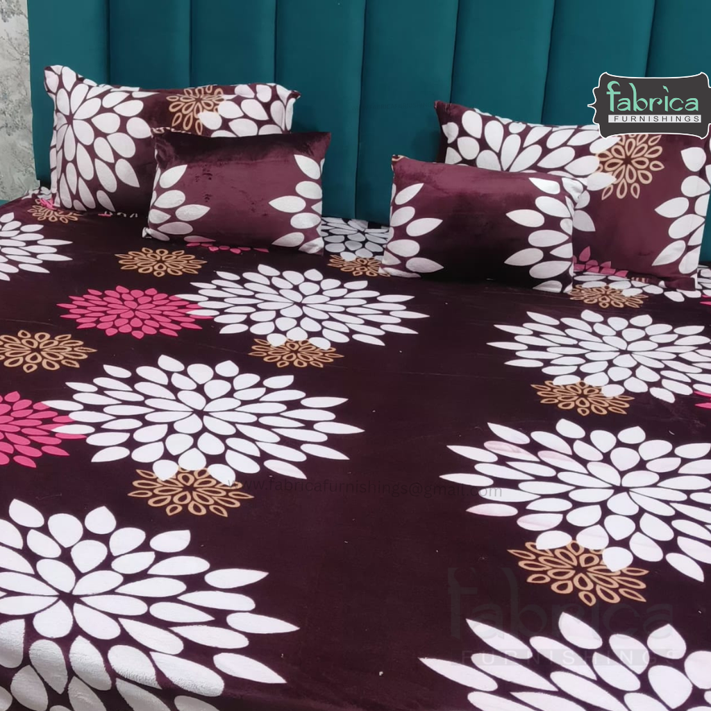 Berlin 6 pcs printed premium winter bedding set