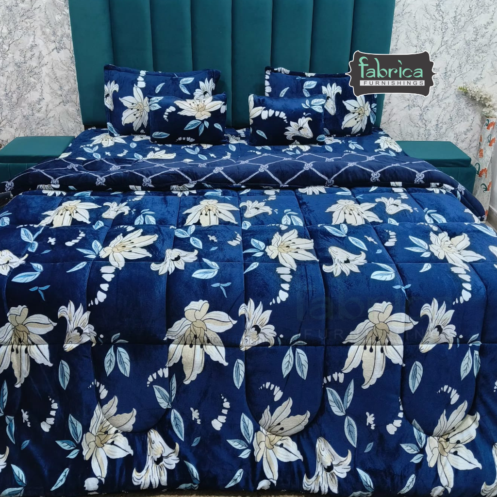 Berlin 6 pcs printed premium winter bedding set