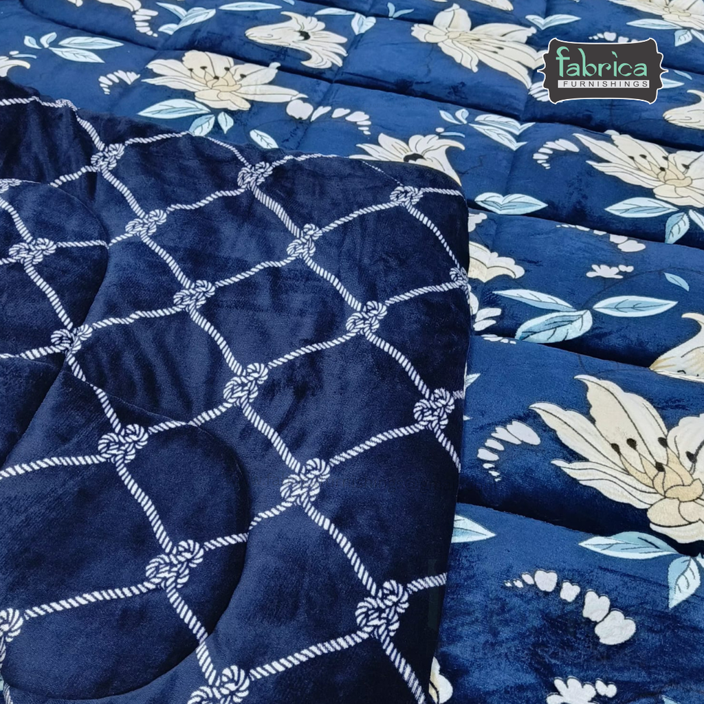 Berlin 6 pcs printed premium winter bedding set