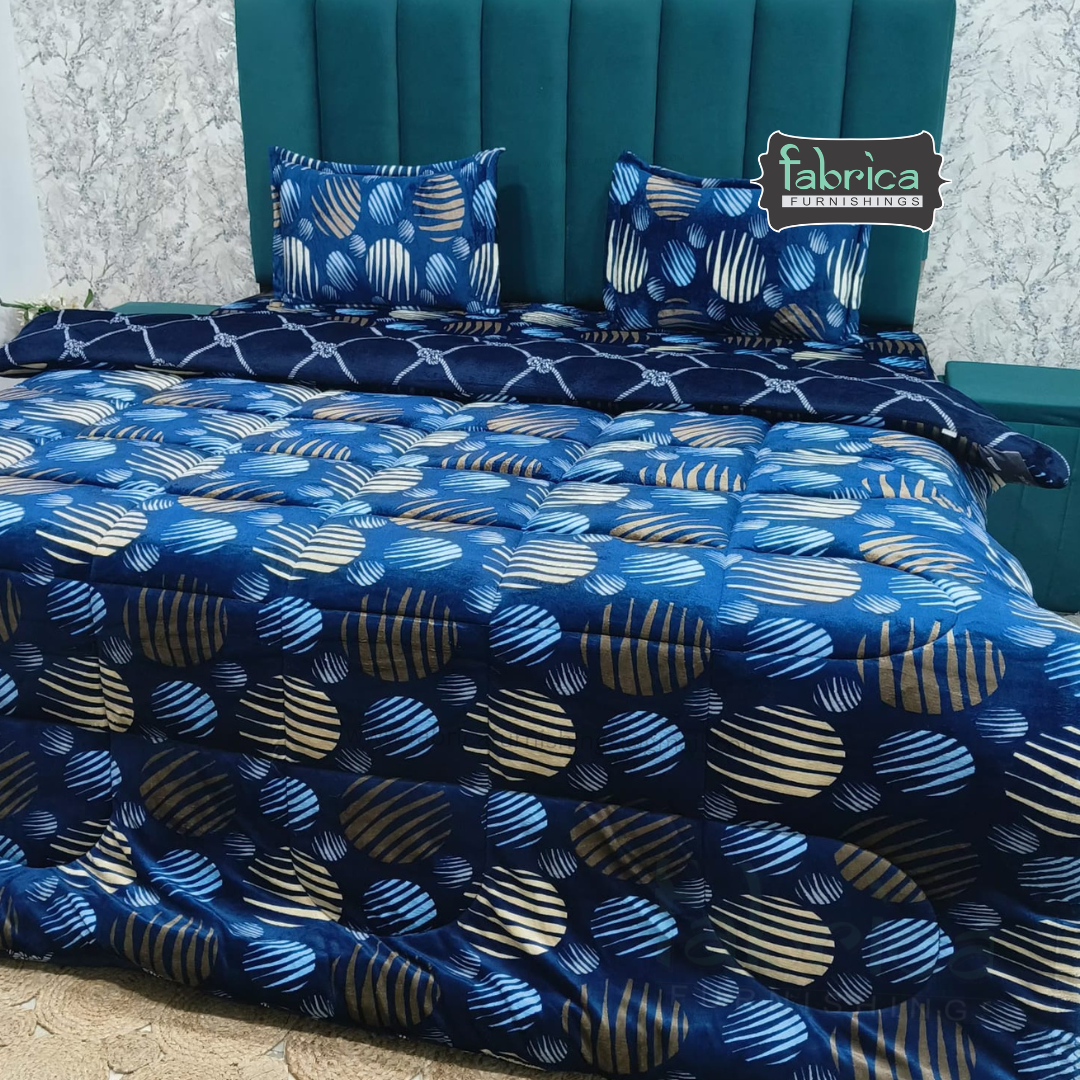 Maestro 4 pcs printed premium winter bedding set