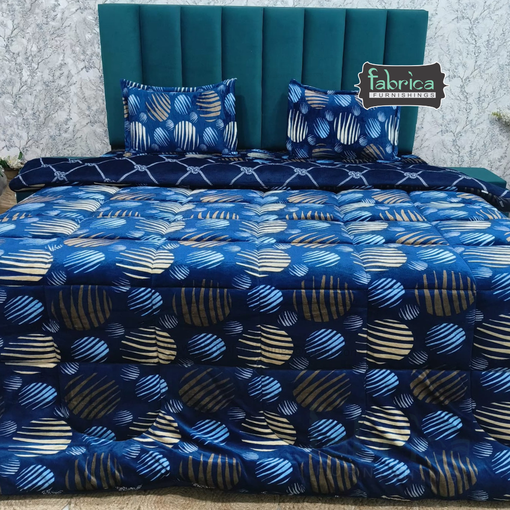 Maestro 4 pcs printed premium winter bedding set