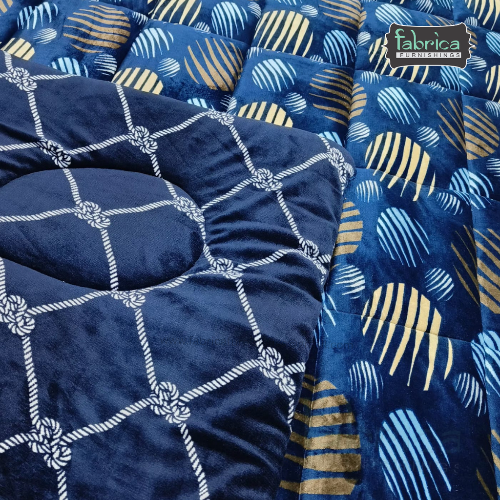 Maestro 4 pcs printed premium winter bedding set