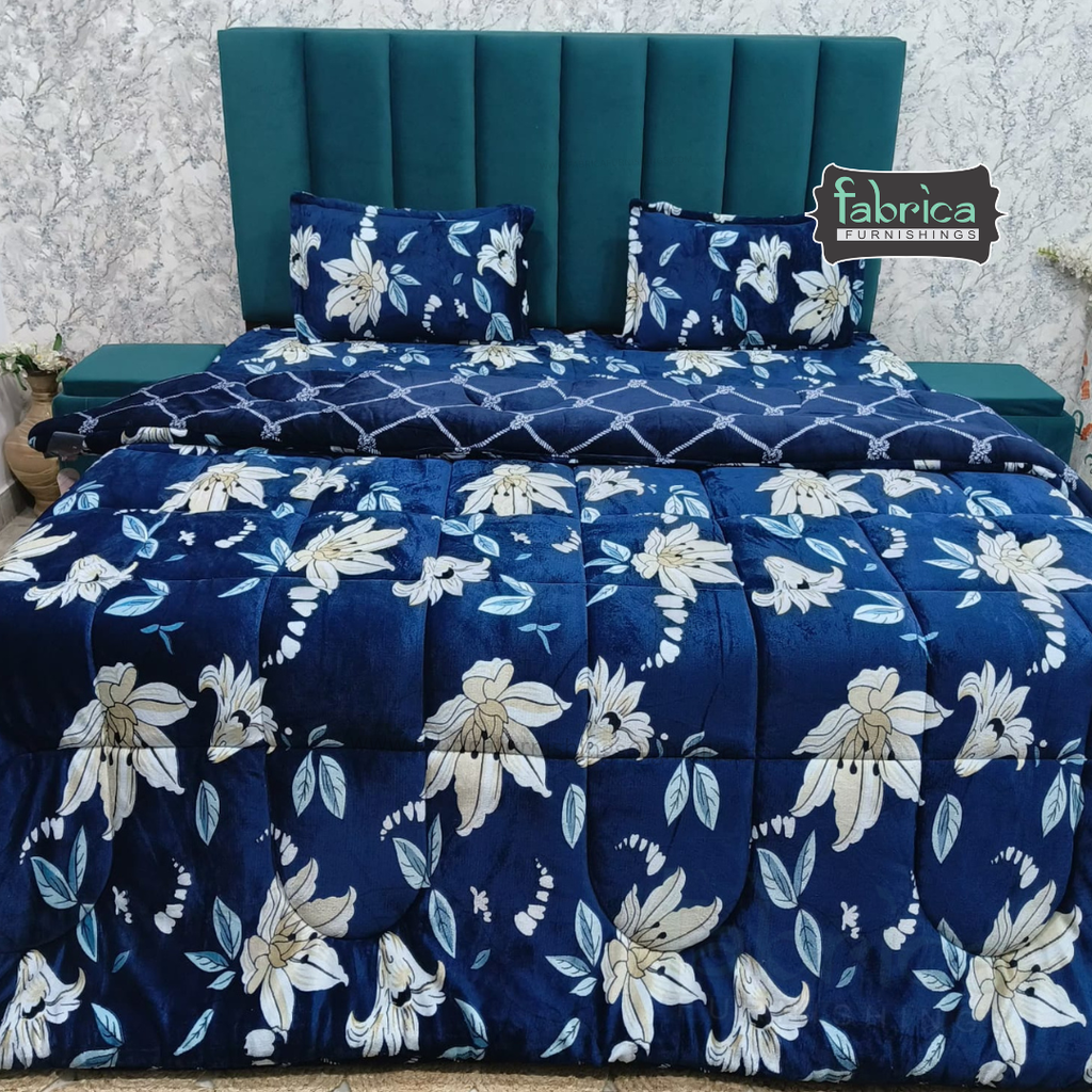 Maestro 4 pcs printed premium winter bedding set