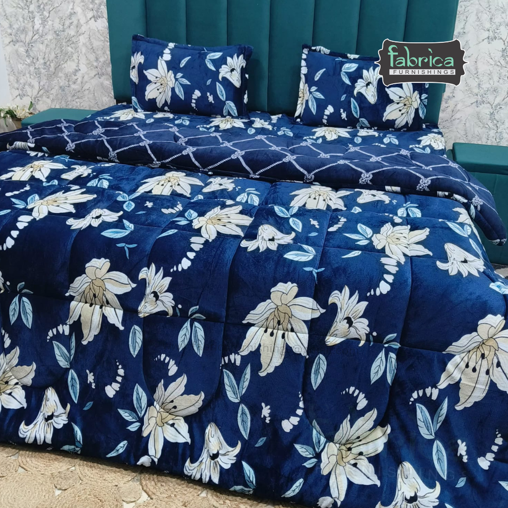 Maestro 4 pcs printed premium winter bedding set