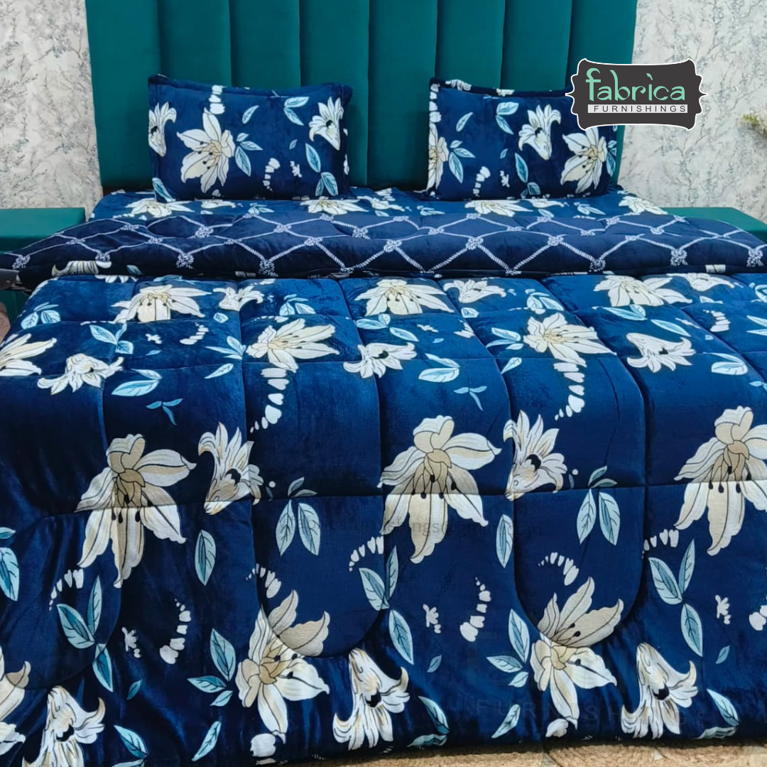 Maestro 4 pcs printed premium winter bedding set