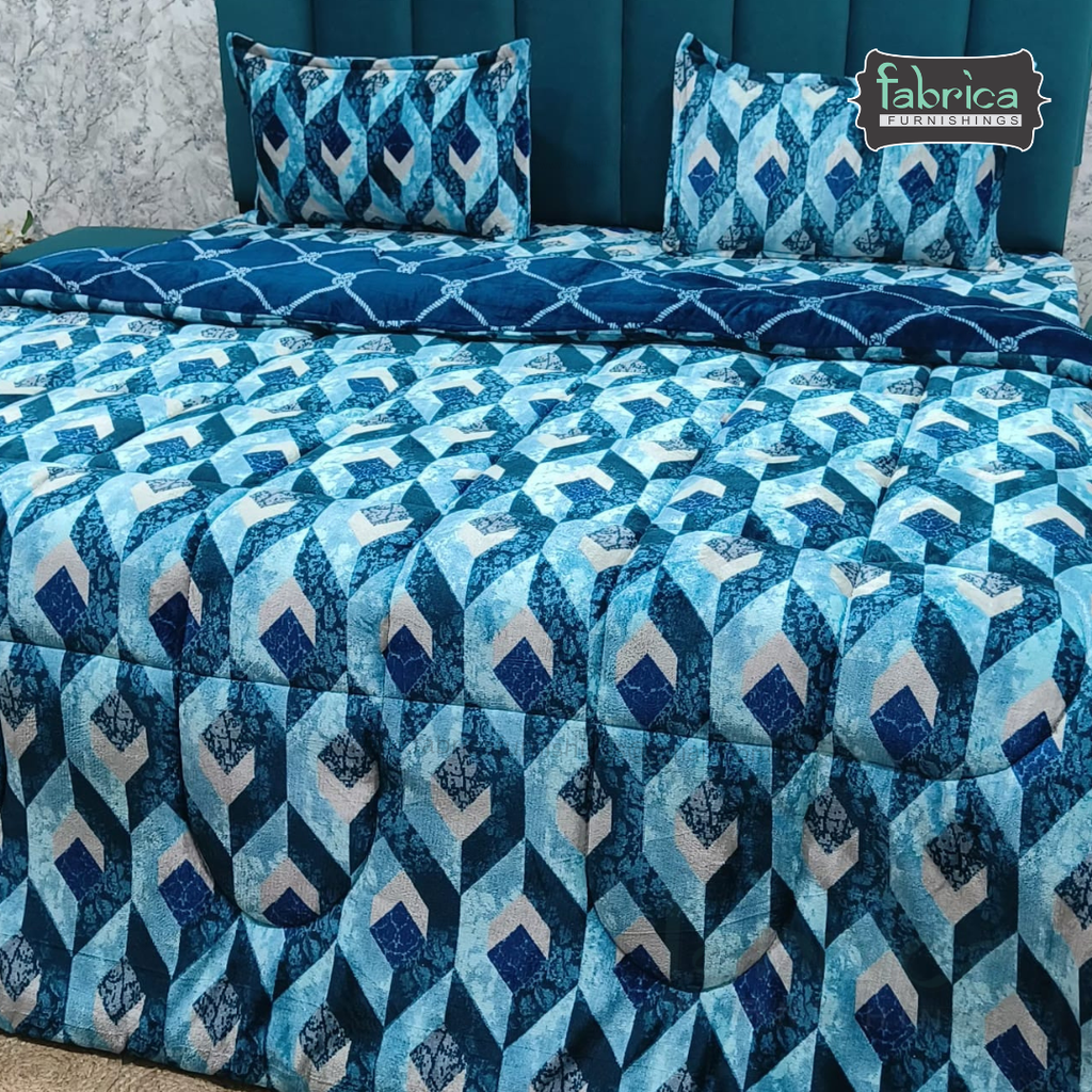 Maestro 4 pcs printed premium winter bedding set