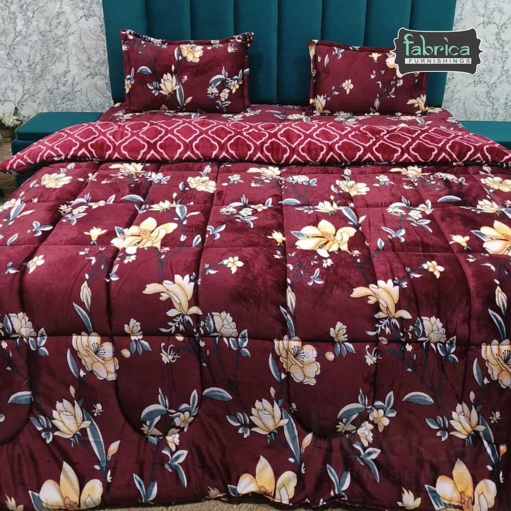 Maestro 4 pcs printed premium winter bedding set