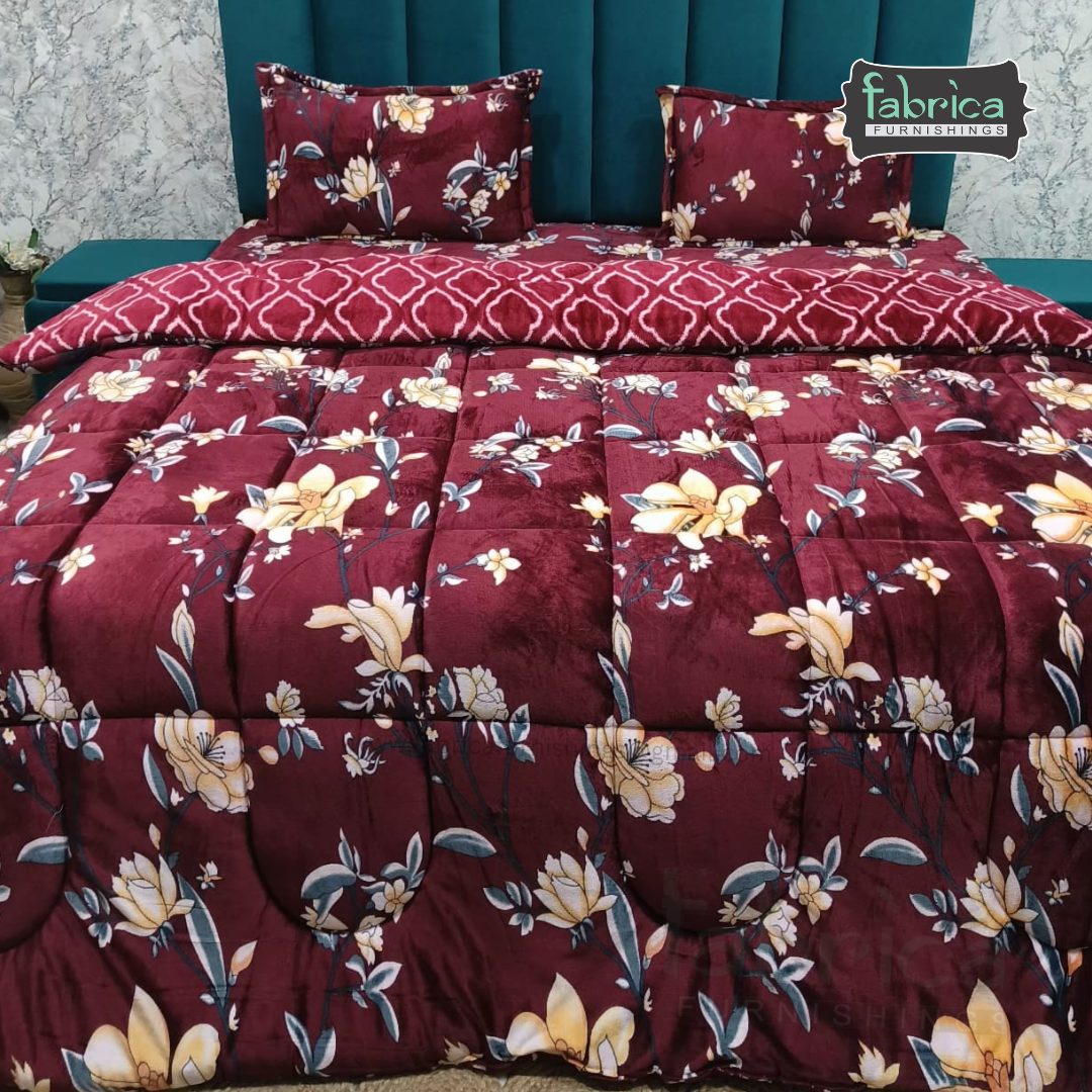 Maestro 4 pcs printed premium winter bedding set