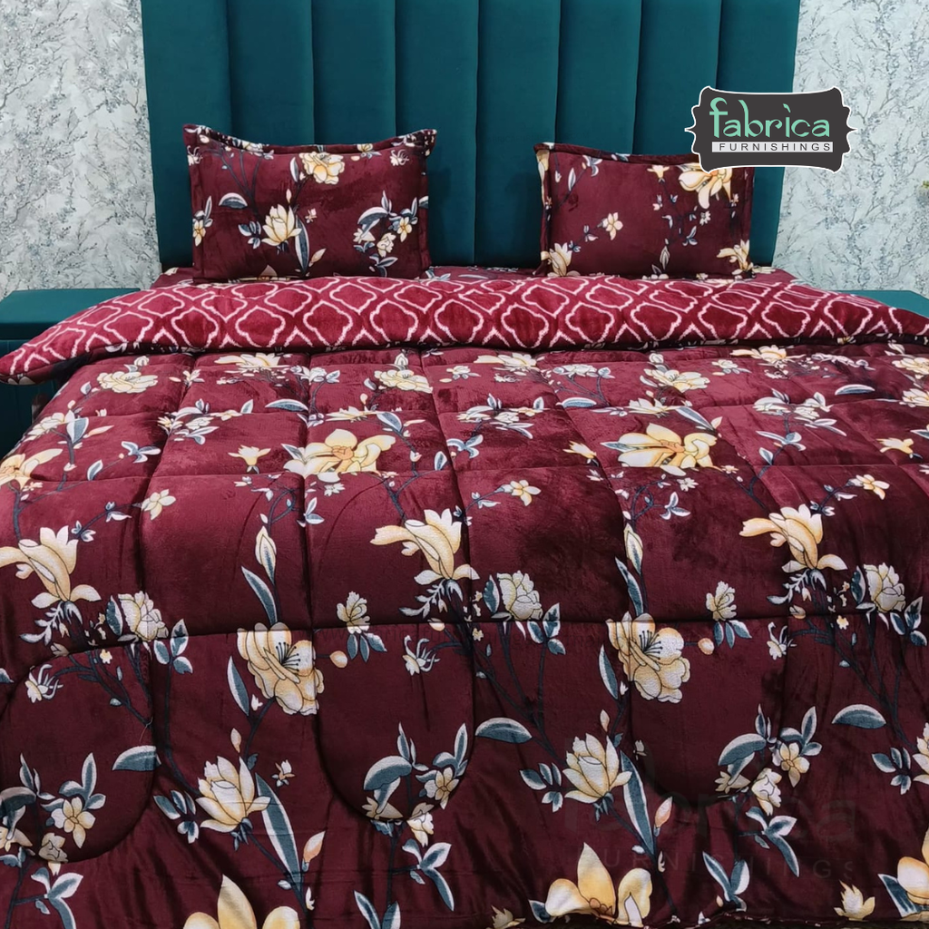 Maestro 4 pcs printed premium winter bedding set