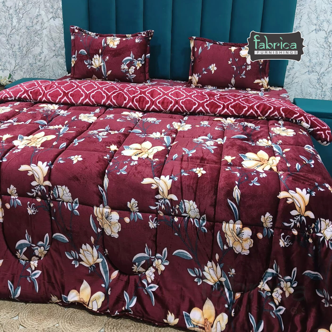 Maestro 4 pcs printed premium winter bedding set