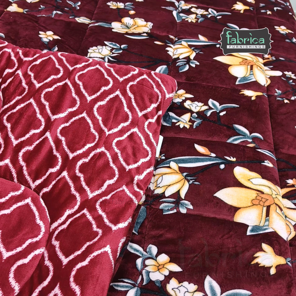 Maestro 4 pcs printed premium winter bedding set