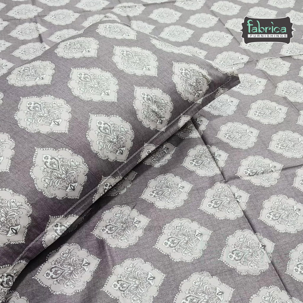 Calm Petals  Printed Pure Cotton Single Bed Sheet