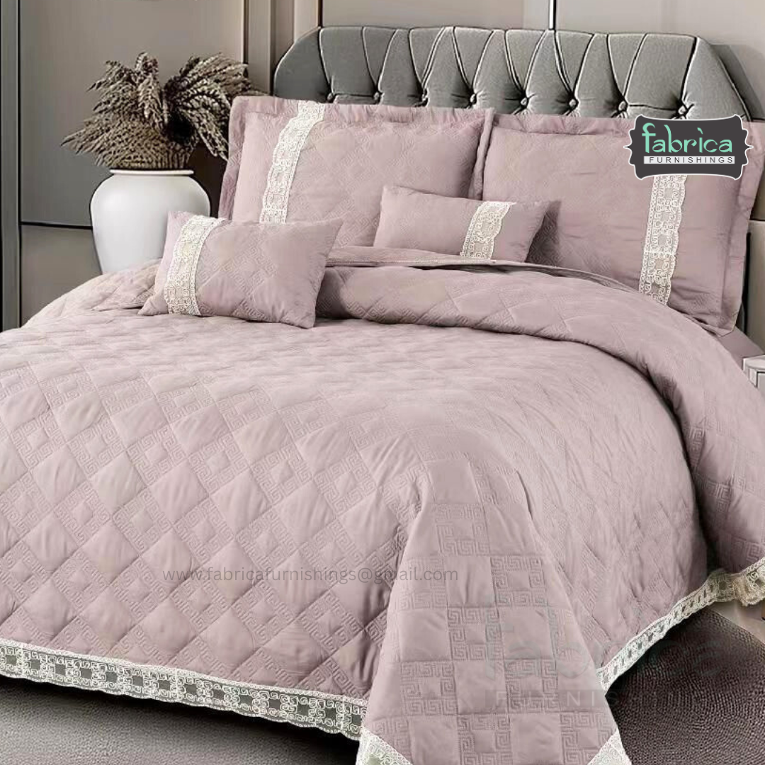 Marvin Lacework Quilted 5 Piece Bedcover Set