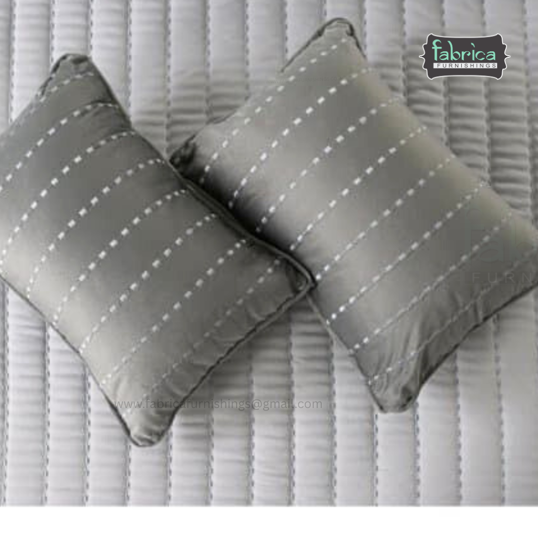 Cozy Dreams Quilted Embroidered 5 Piece Bedding Set