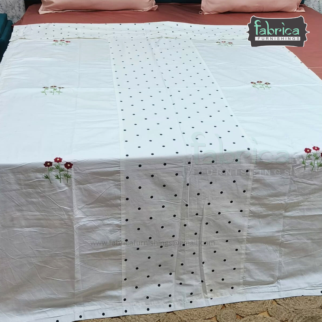 Heritage Weave Premium Single Bed Pure Cotton Embroidered AC Duvet Cover