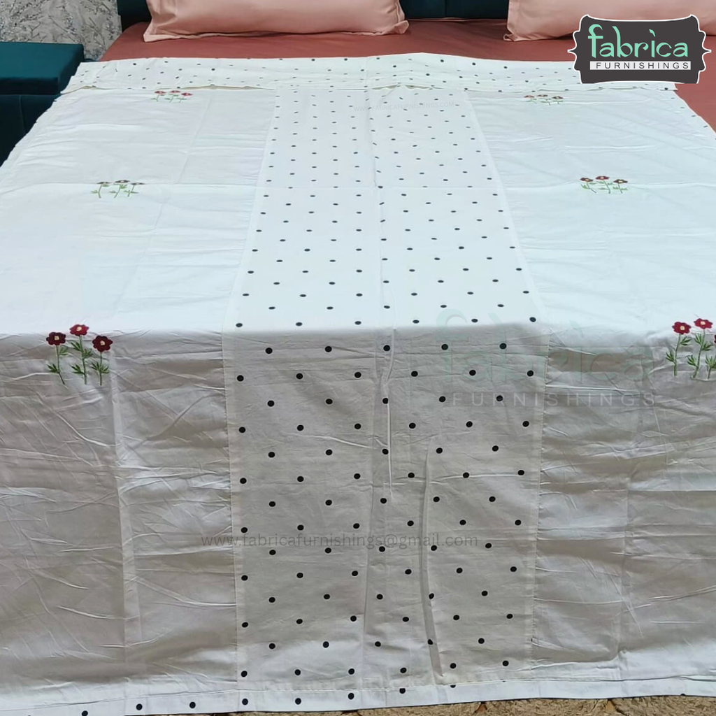 Heritage Weave Premium Single Bed Pure Cotton Embroidered AC Duvet Cover