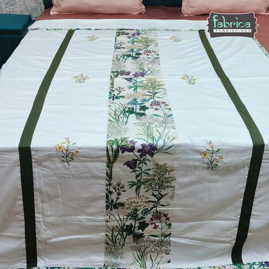 Heritage Weave Premium Single Bed Pure Cotton Embroidered AC Duvet Cover