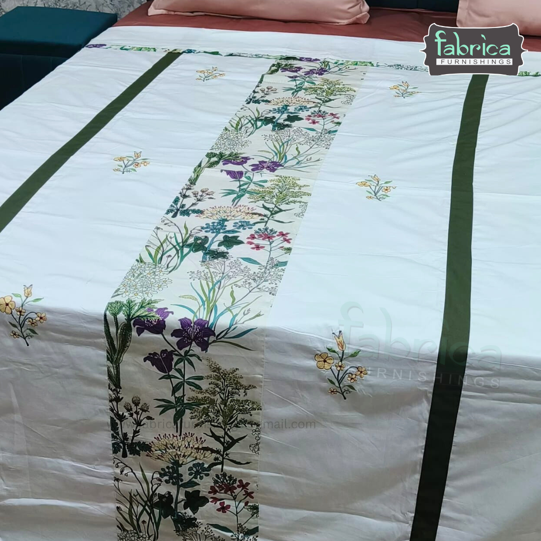 Heritage Weave Premium Single Bed Pure Cotton Embroidered AC Duvet Cover