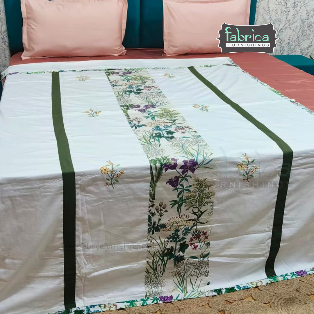 Heritage Weave Premium Single Bed Pure Cotton Embroidered AC Duvet Cover