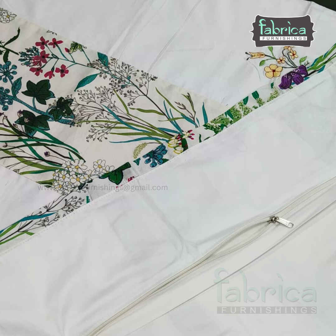 Heritage Weave Premium Single Bed Pure Cotton Embroidered AC Duvet Cover