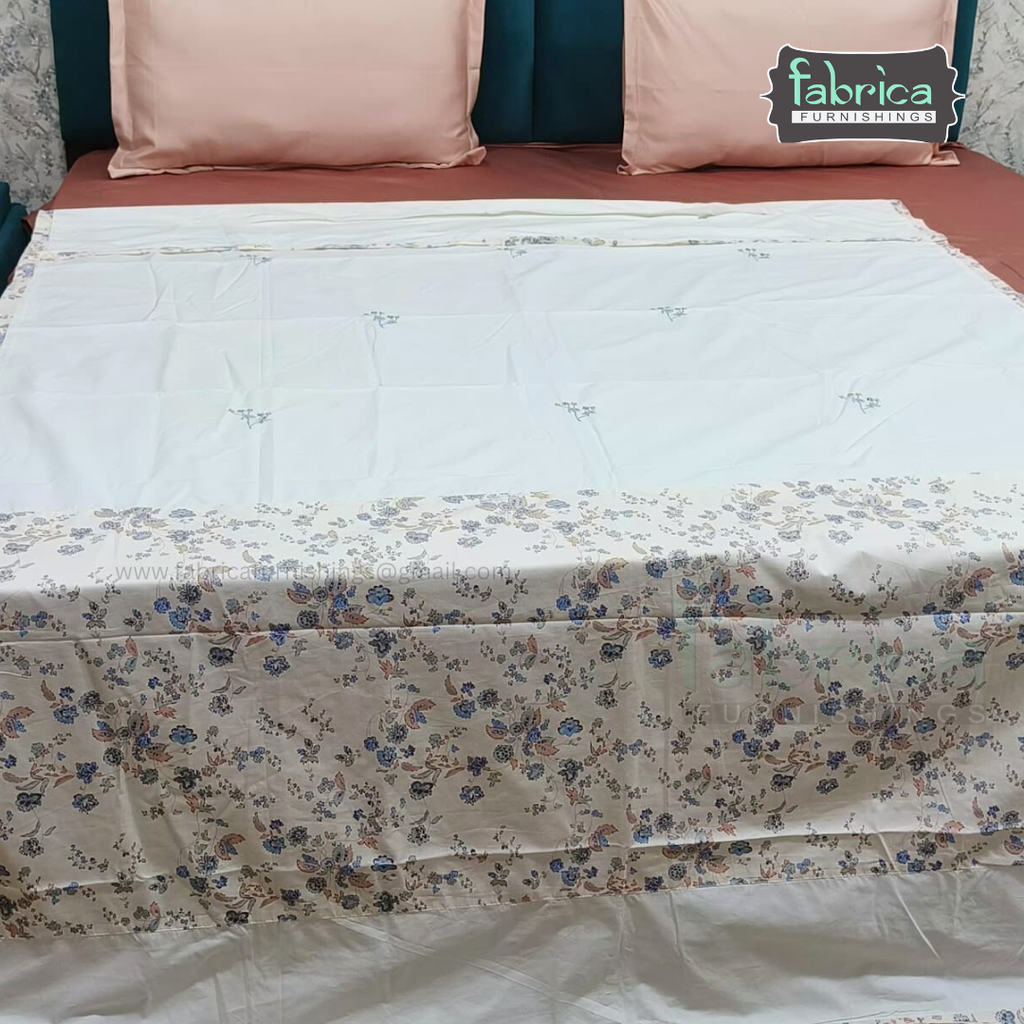 Heritage Weave Premium Single Bed Pure Cotton Embroidered AC Duvet Cover