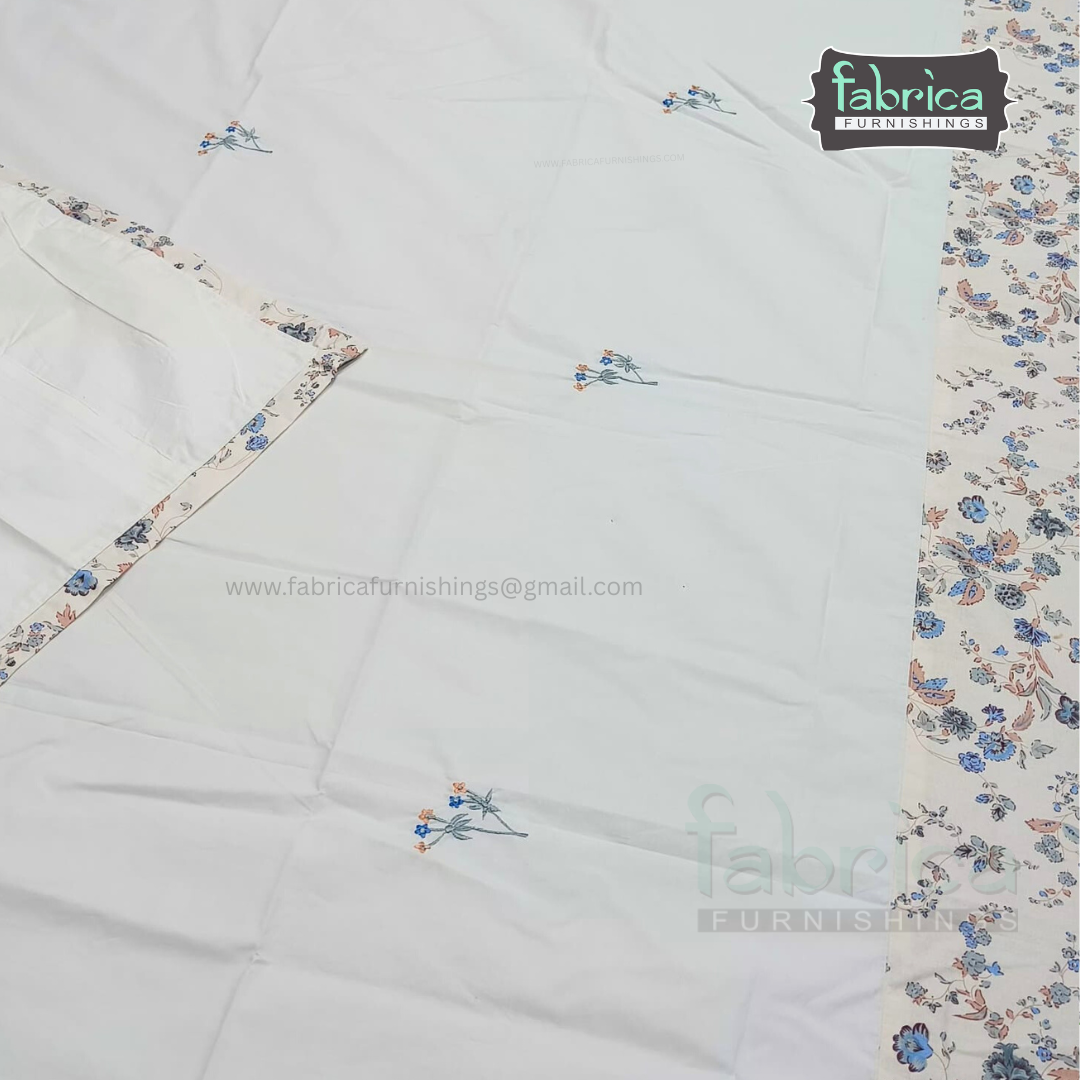 Heritage Weave Premium Single Bed Pure Cotton Embroidered AC Duvet Cover