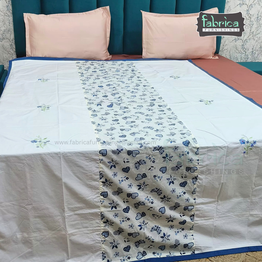 Heritage Weave Premium Single Bed Pure Cotton Embroidered AC Duvet Cover