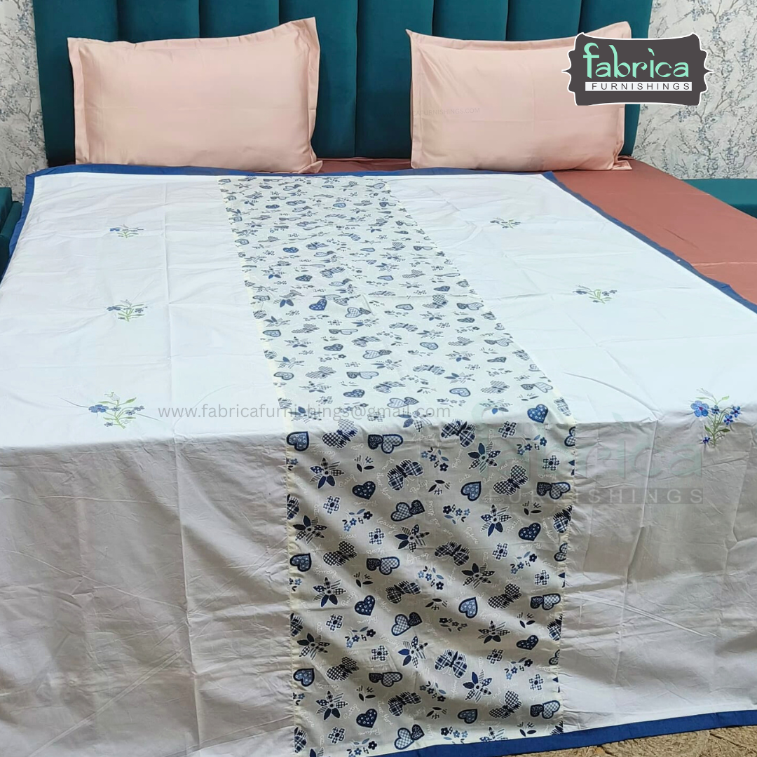 Heritage Weave Premium Single Bed Pure Cotton Embroidered AC Duvet Cover