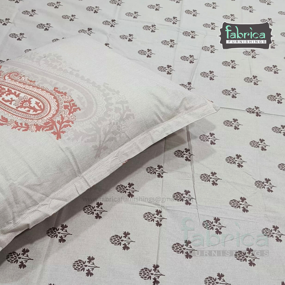 Irish printed  super king size pure cotton bedsheet