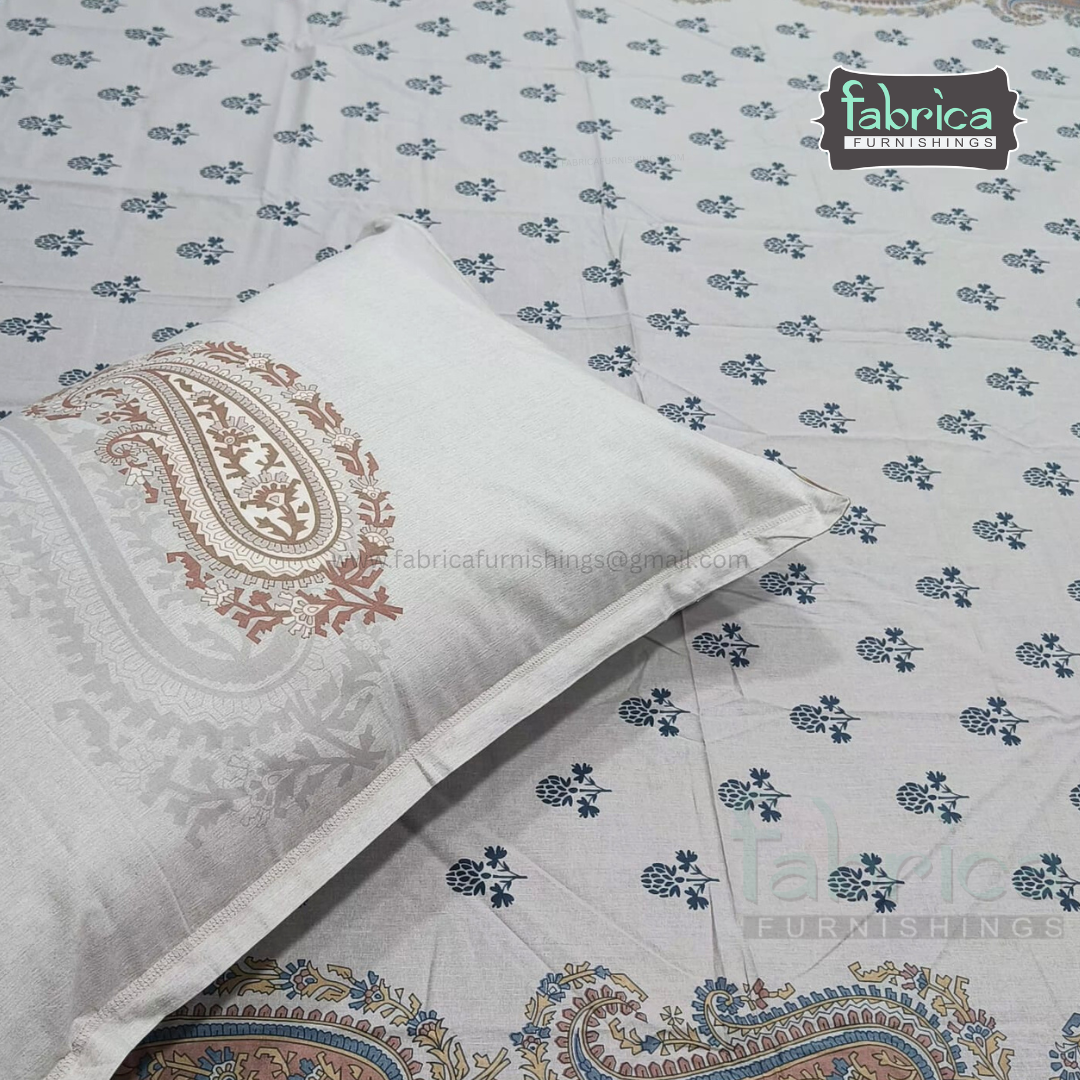 Irish printed  super king size pure cotton bedsheet