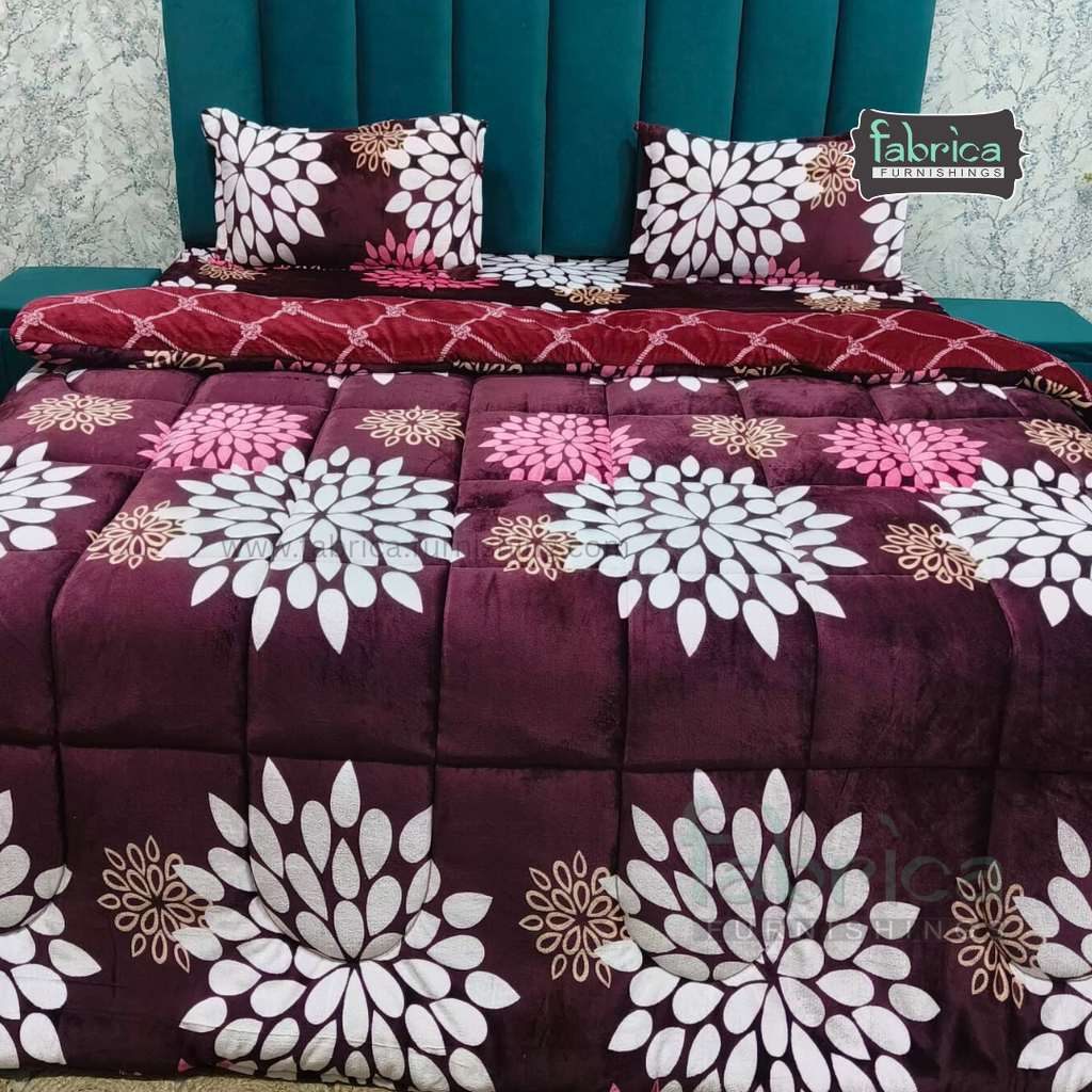 Maestro 4 pcs printed premium winter bedding set