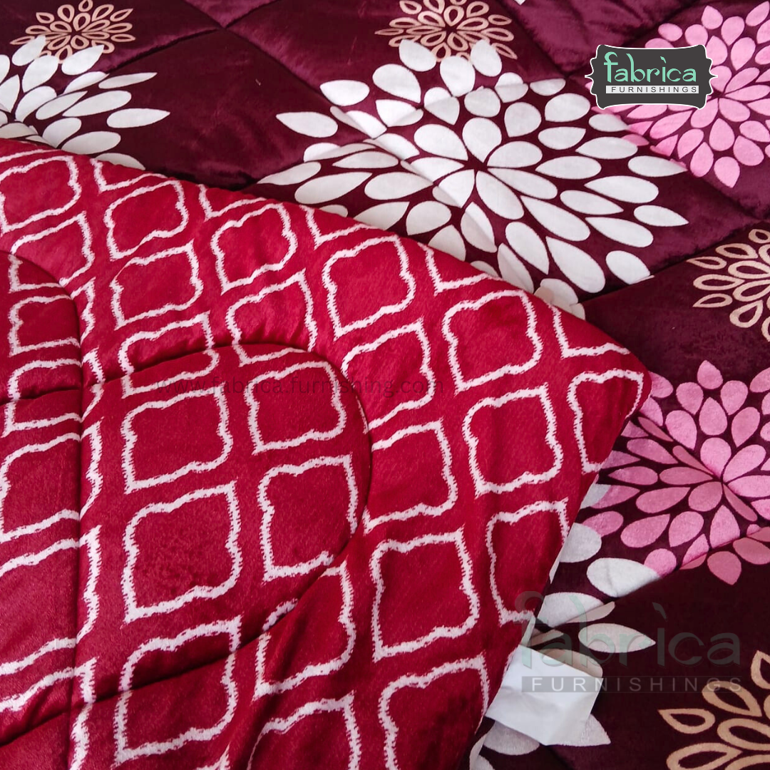 Maestro 4 pcs printed premium winter bedding set
