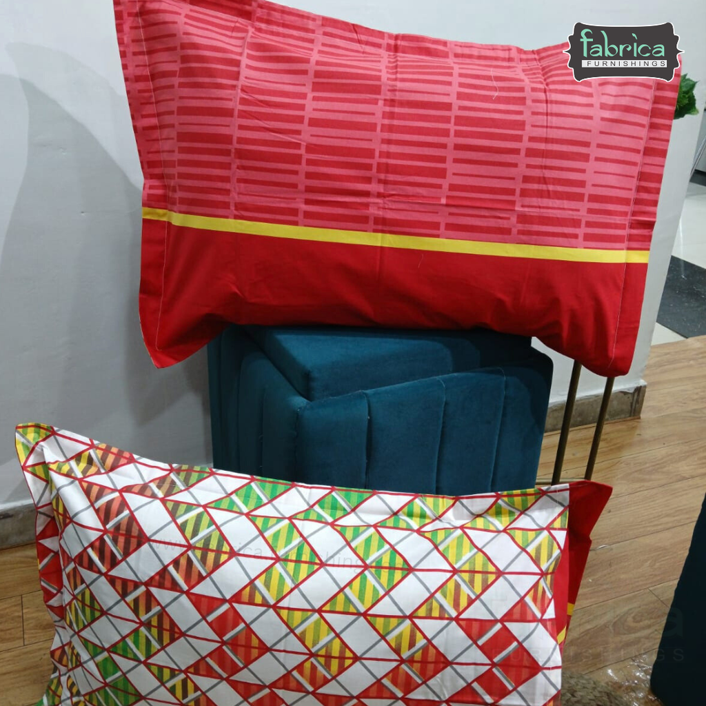 Fabby Printed Pure Cotton Pillow Covers only