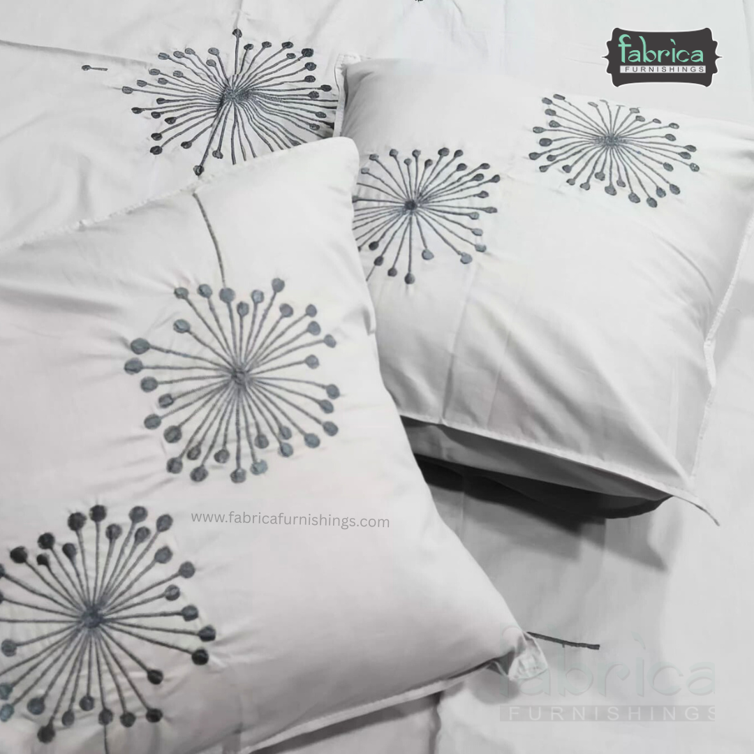 Decor Classic Designer Pure Cotton 8 Pcs Embroidered Diwan Set