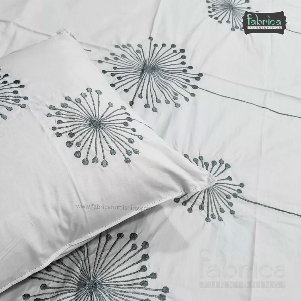 Decor Classic Designer Pure Cotton 8 Pcs Embroidered Diwan Set