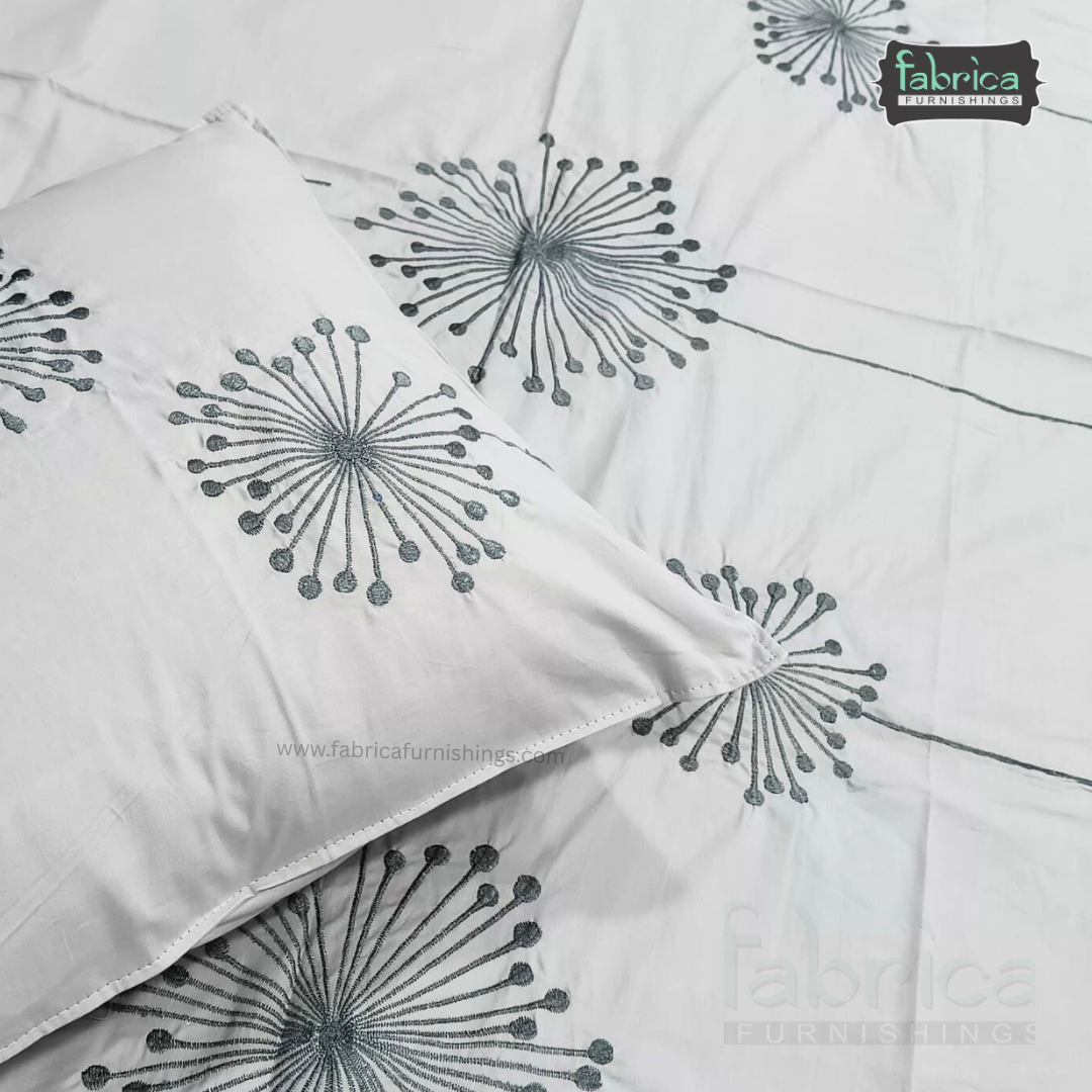Decor Classic Designer Pure Cotton 8 Pcs Embroidered Diwan Set